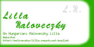 lilla maloveczky business card
